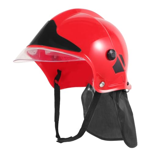 NESTINGHO Feuerwehrmütze Für Kinder Cosplay-feuerwehrhut Feuerwehrmann Partyhelm Cosplay Feuerwehrhelm Feuerwehrmannhut Feuerwehrmann-kostüm-requisite Helm Für Bühnenauftritte Stoff Rot von NESTINGHO