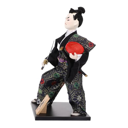 NESTINGHO -Figur -Puppen-Krieger traditioneller japanischer Kimono Daruma- orientalische Dekoration Desktop- - Dekoration im japanischen Stil für zu Hause Stoff von NESTINGHO