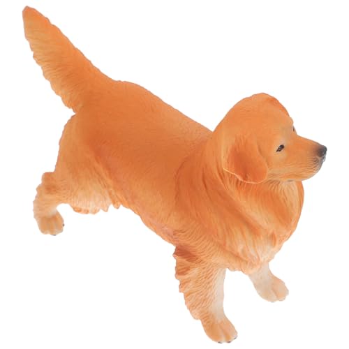 NESTINGHO Golden Retriever-Ornament hühner Spielzeug Dog Statue Hundestatue Hundefigur Kinderspielzeug Spielzeuge lebensechtes Simulationstiermodell Simulationswelpenmodell Plastik von NESTINGHO