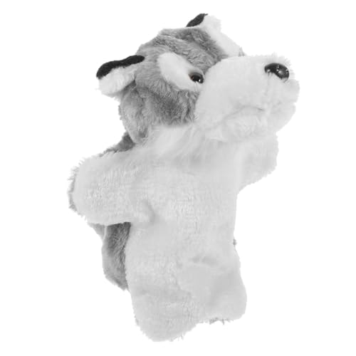 NESTINGHO Handpuppe Wolf Handpuppe Spielzeug Plüsch Handpuppe Plüschtier-handpuppen Tierische Handpuppe Süße Handpuppe Tierische Plüsch-handpuppe Handpuppe Für Kinder Pp Baumwolle von NESTINGHO