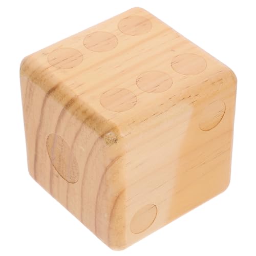 NESTINGHO Holzwürfel Brettspielwürfel Würfel-Unterrichts-Requisiten praktisches Würfel-Requisit Würfel-Dekor Tischspielwürfel familienspiele Family Games Spiel Würfel Spielwürfel aus Holz von NESTINGHO