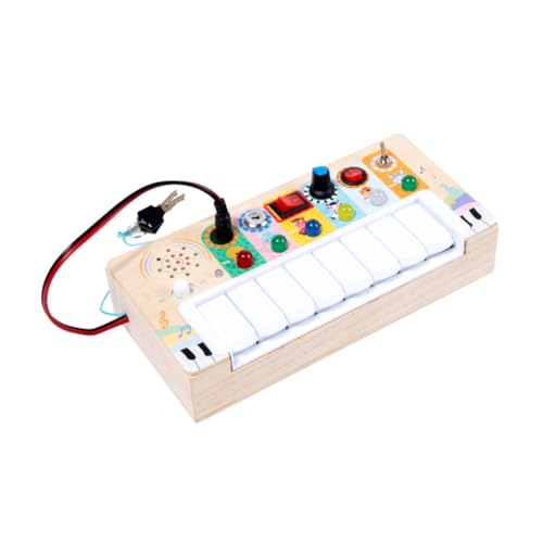 NESTINGHO Led-Busy-Board Kinderspielzeug Tragbares Musikspielzeug Entzückendes Musikspielzeug Kinder Liefert Verschleißfestes Musikspielzeug Lustiges Musikspielzeug Elektronische Bauteile von NESTINGHO