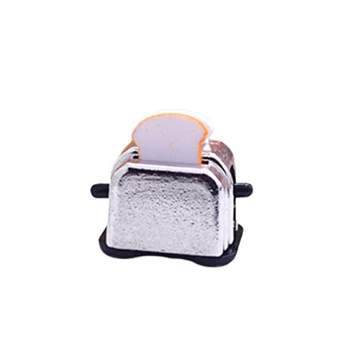 NESTINGHO Mini-brotbackmaschine Kleiner Toaster Miniatur-küchengeschirr Spielzeug-Toaster Miniaturbausatz Mini-küchenutensilien Zubehör Für Brotbackautomaten Mini-Toaster von NESTINGHO