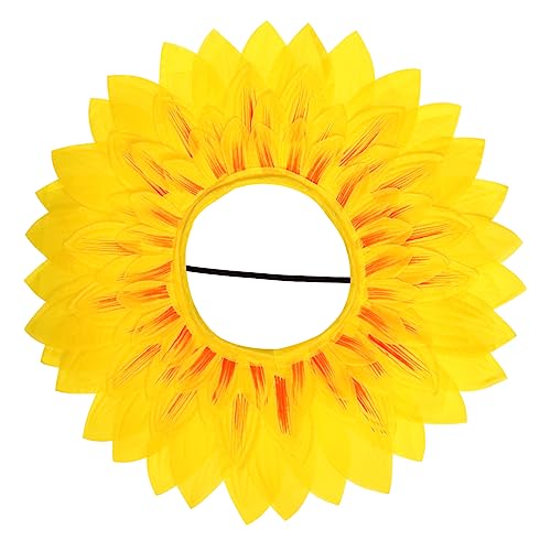 NESTINGHO Sonnenblumen-Gesichtsbedeckung Blumenkostüm Für Erwachsene Blumenkostüm Performance-Requisiten Tournesol-Gelb Dekor Pflanze Sonnenblumenkostüm Für Kinder Sonnenhut von NESTINGHO