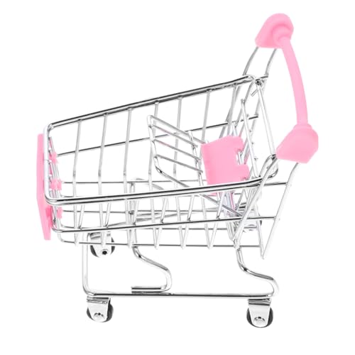 NESTINGHO Puppenzubehör Mini-hausmöbel Küchenspielzeug Für Kleinkinder Miniaturdekoration Basteln Für Kinder Puppenwagen Kindertrolley Schmuckhandwerk Für Kinder Mini-Pommes-Korb Rosa von NESTINGHO