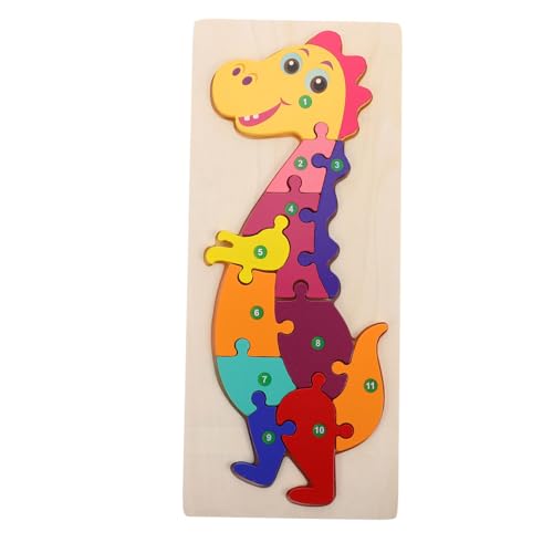 NESTINGHO Puzzle-bausteine Lernspielzeug Spielzeugschaukel Für Pädagogisches Puzzlespielzeug Cartoon-Tier-Puzzle-Spiele Puzzle Zum Frühen Lernen -Puzzle Kleinkindspielzeug Hölzern von NESTINGHO