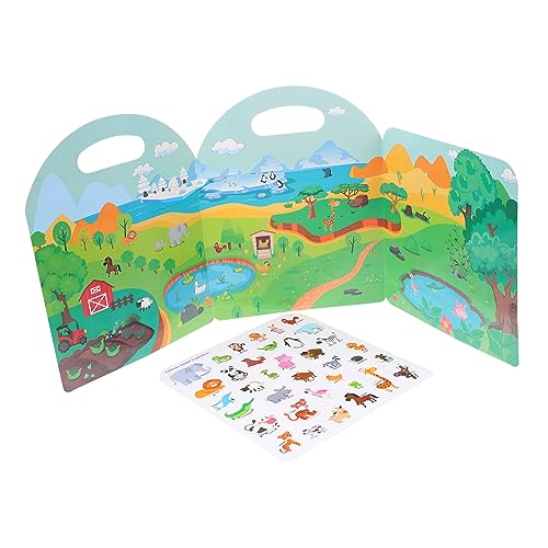 NESTINGHO Ruhiges Kinderbuch Kinderbücher Prinzessinnen-stickerbuch Aufkleber Für Erwachsene Gelee-stickerbuch Für Kleinkinder Punkt-zu-Punkt-bücher Für Erwachsene Beschichtetes Papier von NESTINGHO