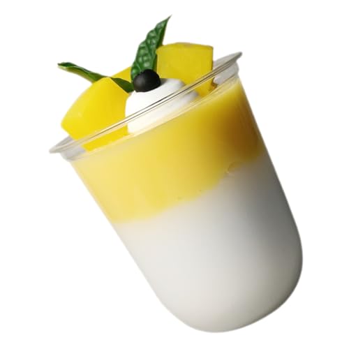 NESTINGHO Simulation Mousse Kuchen Modell Patch Käse EIS Mango Eisbecher Tasse Gelee Gefälschte Lebensmittel Dekoration Requisiten 1 Stück Künstliches Dessert Simuliertes Pudding Modell von NESTINGHO