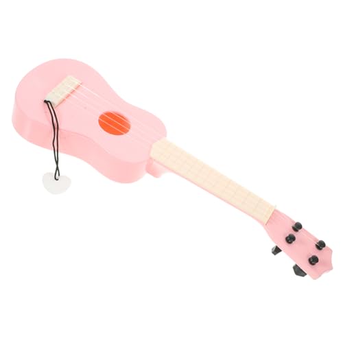 NESTINGHO Simulations-Ukulele Kinder-Ukulele Musikalisches Spielzeug Pädagogisches Spielzeug Ukulele Für Erwachsene Mini-Ukulele Anfänger Üben Ukulele Kinder Üben Ukulele Plastik Rosa von NESTINGHO