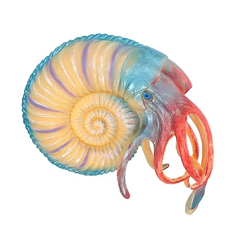 NESTINGHO Simulierte Nautilus Tier Ornament Modelle Nautilus Meer Nautilus Kleine Statue Nautilus Skulptur Künstliches Nautilus Modell Kinderspielzeug Nautilus Dekoration Bunter Kunststoff von NESTINGHO