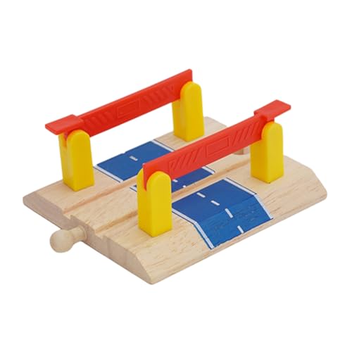 NESTINGHO Spielzeug Aus Holz Eisenbahn-straßensperre Geländer Barriere Spielzeugeisenbahnen Geländer-Barriere-Spielzeug Lustiges Geländer-barrieremodell Lustige Zugsperre Colorful Abs von NESTINGHO