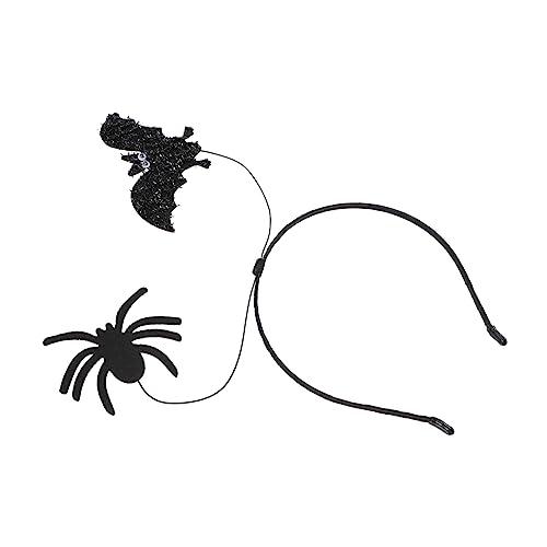 NESTINGHO Stirnband Spinnen-Haarband Halloweenkostüm Kleine Trommel für Kinder halloween haarschmuck halloween hair accessories Halloween-Haarreifen Halloween-Party-Haarreifen Vliesstoff von NESTINGHO