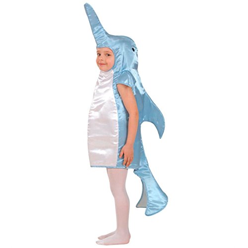 NET TOYS Delfin Kostüm Tier Kinderkostüm 110 cm Flipper Tierkostüm Zoo Delphin Faschingskostüm Dolphin Jumpsuit Fisch Mottoparty Karnevalskostüm von NET TOYS