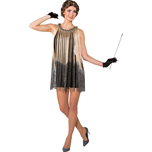 NET TOYS Flapper Dress Charleston Kleid mit Fransen Damenkleid Gatsby Style 20er Jahre Kostüm von NET TOYS