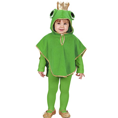 NET TOYS Frosch Kostüm Kinder Froschkostüm 110 cm 3-4 Jahre Froschkönig Poncho Kapuzenponcho Frog Tier Kinderkostüm Märchen Tierkostüm Kapuzencape Karnevalskostüme Kleinkinder von NET TOYS