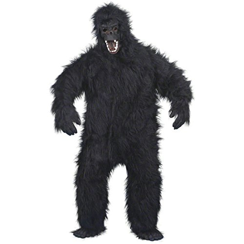 NET TOYS Gorilla Kostüm schwarz max. 180 cm Affenkostüm Gorillakostüm Ganzkörperkostüm AFFE Affenkostüme von NET TOYS