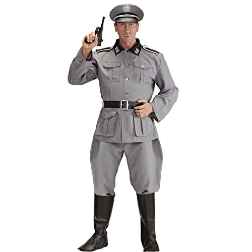 NET TOYS Herrenkostüm Deutscher Soldat WW2 Soldaten Kostüm M 50 Historisches Soldatenkostüm Offizier Militär Uniform General 2. Weltkrieg Verkleidung Armee Outfit Männer von NET TOYS