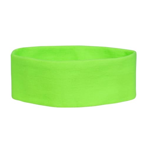 NET TOYS Knalliges Retro Stirnband neon - Neongrün - Originelles Unisex-Accessoire 80er Jahre Haarschmuck von NET TOYS