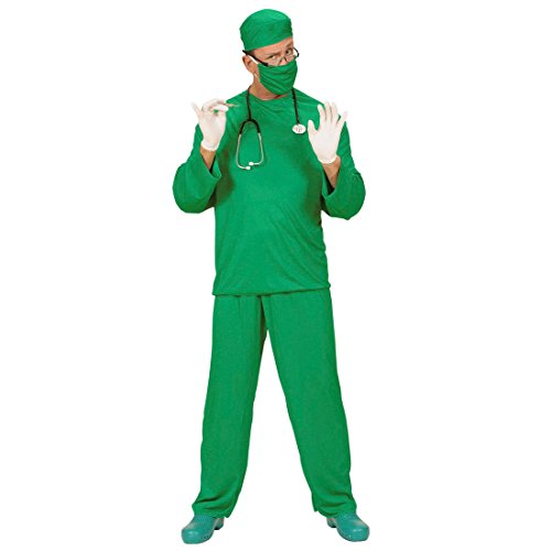 NET TOYS Kostüm Chirurg Arzt Mediziner Doktor Kostüme Chirurgenkostüm Doktorkostüm Fasching Karneval Herrenkostüm L 50/52 von NET TOYS