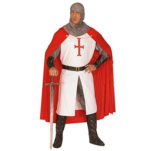 NET TOYS Kostüm Kreuzritter Mittelalterkostüm Kreuz Ritter Tempelritter Templer Freimaurer Mittelalter L 50/52 von NET TOYS