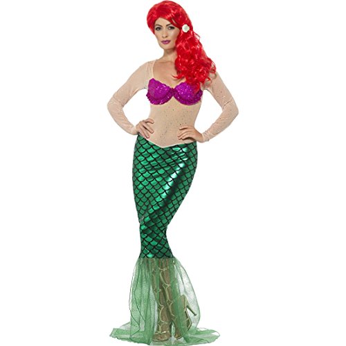 NET TOYS Kostüm Meerjungfrau Mermaid Damenkostüm M (38/40) Meerjungfrauenkostüm Damen Nixe Karnevalskostüm Arielle von NET TOYS