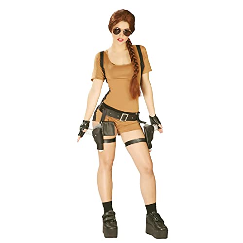 NET TOYS Lara Croft Kostüm Tomb Raider Damenkostüm L (42/44) Adventure Jumpsuit Abenteurerin Verkleidung von NET TOYS