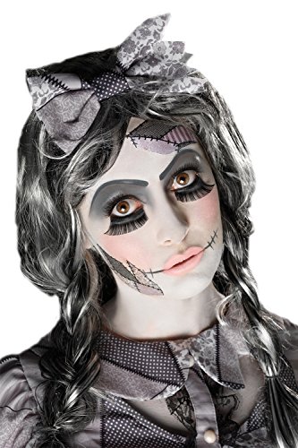 NET TOYS Makeup-Set Zombiepuppe Schminkset Gothic-Puppe mehrteilig Kosmetik kaputte Puppe Beauty Kit Halloween Schminke Horrorkostüm Theaterschminke Styling Gruseloutfit von NET TOYS