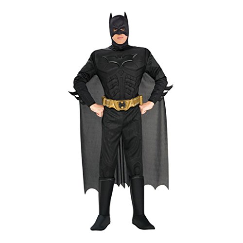 NET TOYS Original Batman Kostüm L 52/54 Batmankostüm Superhelden Kostüm Fledermaus Outfit Verkleidung Herren Männer von NET TOYS