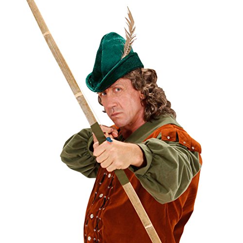 NET TOYS Robin Hood Hut Spitzhut grün Robin Hood Kappe Bogenschütze Mütze Mittelalter Hut Kostüm Zubehör von NET TOYS