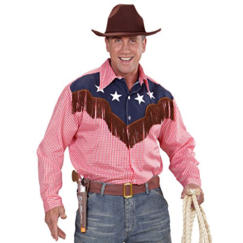 NET TOYS Rodeo Westernhemd Country Cowboyhemd M/L (50/52) Westernkleidung Herren Cowboy Hemd Wilder Westen von NET TOYS