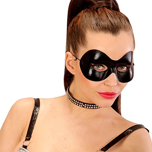 NET TOYS Schwarze Augenmaske Domino Catwoman Maske Zorro Faschingsmaske Fetish Maske SM von NET TOYS