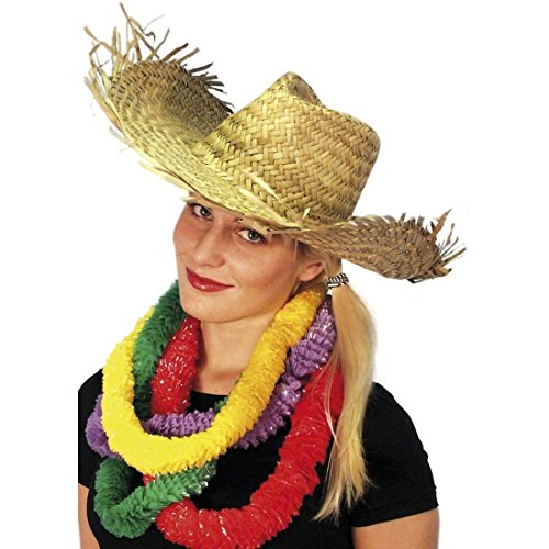 NET TOYS Strohhut Hawaii Sommer Hut Cowboyhut Strandhut Tropenhut Sommerhut von NET TOYS