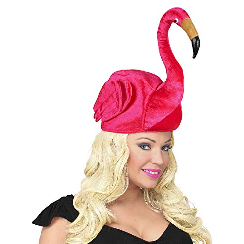 NET TOYS Stylischer Flamingo Hut für Erwachsene - Pink - Hübsche Party-Kopfbedeckung komischer Vogel - EIN Blickfang für Mottoparty & Karneval von NET TOYS