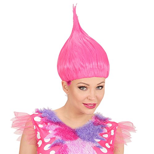 NET TOYS Troll Perücke Zwerg Cosplay Faschingsperücke pink Trolls Perücke Kobold Zwergenperücke von NET TOYS