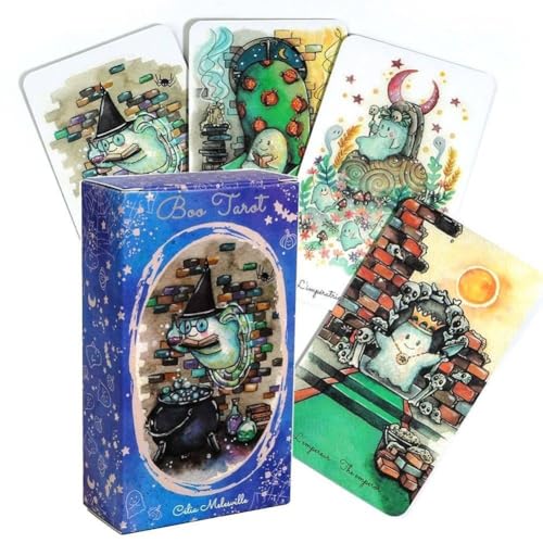 NEUJD 78 Stück Divination Tarot Boo Tarotkarten Tischbrettspiel für Freundesversammlungen Tarot Boo Tarot von NEUJD