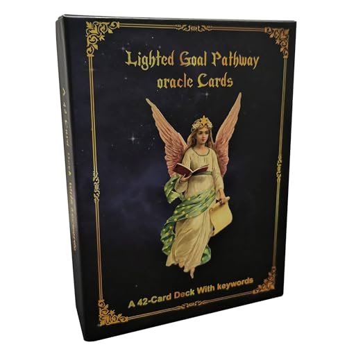 NEUJD Beleuchtetes Torweg-Orakelkarten-Wahrsagungsdeck, englische Versionen, Tarot-Brettspiel für Party Lighted Goal Pathway Oracle Cards von NEUJD