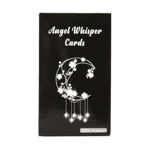 NEUJD Engelsflüsterkarten, Tarot-Deck, 26 Stück, englische Version mit Zahlen-Affirmationen, Brettspiel, Größe 10,3 x 6 cm Angel Whisper Cards von NEUJD