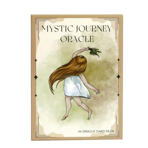 NEUJD Mystic Journey Oracle-Brettspiel für spirituelle Wahrsagerei, 44 Karten, Mystic Fortune Deck für Freundesparty Mystic Journey Oracle von NEUJD