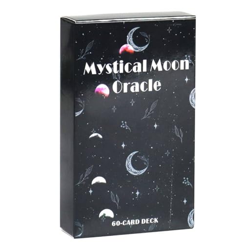 NEUJD Mystischer Mond Oracle Karten Deck Original Tarot Deck Spiele Oracle Deck Wahrsagerei Party Desktop Spielzeug Unterhaltung Freizeit Mystical Moon Oracle von NEUJD