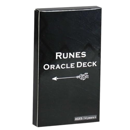 NEUJD Runen-Orakel-Karten für Familienfeiern, hochwertige Wahrsagerei, Wahrsagerei, Tarot-Karten, Deck, Brettspiel Runes Oracle Deck von NEUJD