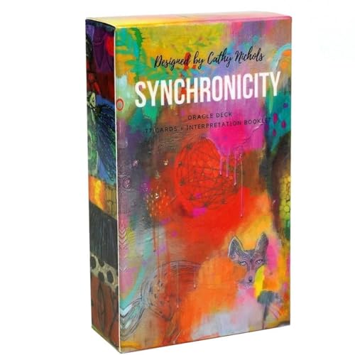 NEUJD Synchronicity Oracle Deck 78 Karten Tarot Lernen Tarotkarten für Anfänger Wahrsagespiel Wahrsagewerkzeuge für alle Fähigkeiten Synchronicity Oracle von NEUJD