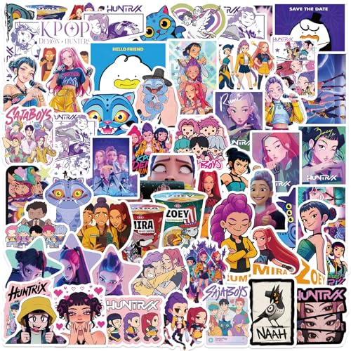 60 Stück Kpop Stickers, Coole Anime-Filme-Aufkleber, Vinyl wasserdichte Graffiti Bunte wasserdichte Vinyl Ästhetische Aufkleber Für Laptop Skateboard Gitarre, Jugendliche und Erwachsene 60 Stück Kpop Stickers, Coole Anime-Filme-Aufkleber, Vinyl wasserdichte Graffiti Bunte wasserdichte Vinyl Ästhetische Aufkleber Für Laptop Skateboard Gitarre, Jugendliche und Erwachsene von NEULEBEN