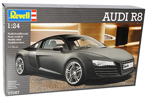 A*u*d*i R8 Coupe Matt Schwarz 2005-2015 07057 Bausatz Kit 1/24 Revell Modell Auto von NEW