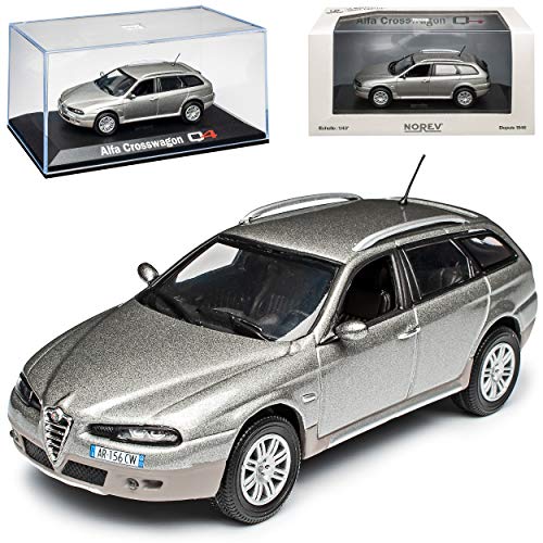 Alfa Romeo 156 Q4 Sportwagon Kombi Grau 1997-2007 1/43 Norev Modell Auto von NEW