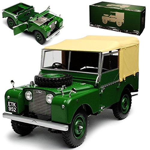 NEW Land R*o*v*e*r Defender Dunkel Grün 1948 1/18 Minichamps Modell Auto mit individiuellem Wunschkennzeichen von NEW