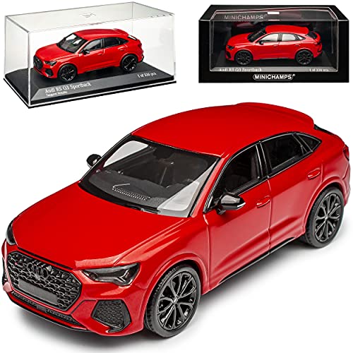 NEW A*U*D*I Q3 F3 RS Sportback Rot Ab 2018 1/43 Minichamps Modell Auto von NEW