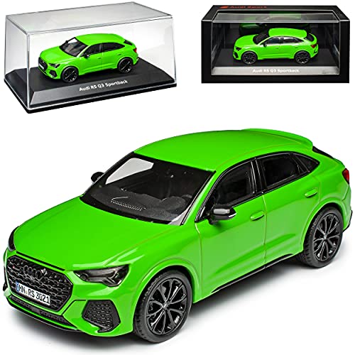 NEW A*U*D*I Q3 RS F3 SUV Kyalami Grün 2. Generation Ab 2018 1/43 Minichamps Modell Auto von NEW