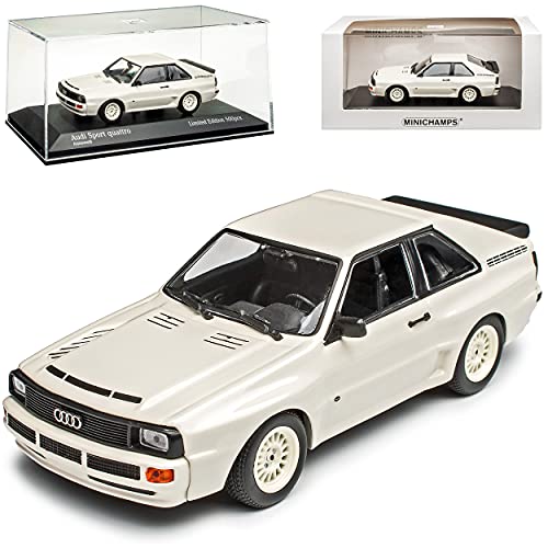 NEW A*U*D*I Sport Quattro Coupe Alpin Weiss 1984-1985 limitiert auf 500 Stück 1/43 Minichamps Modell Auto von NEW