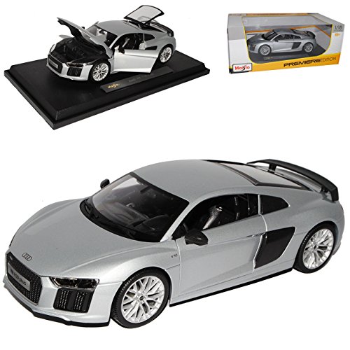 NEW A*u*d*i R8 V10 Plus Coupe Silber neuestes Modell 2. Generation ab 2015 1/18 Modell Auto von NEW