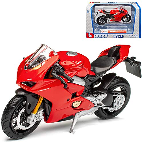 NEW Ducati Panigale V4 Rot 1/18 Burago Modell Motorrad von NEW